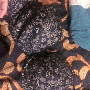 Victoria Secret Lacey nude over black bra